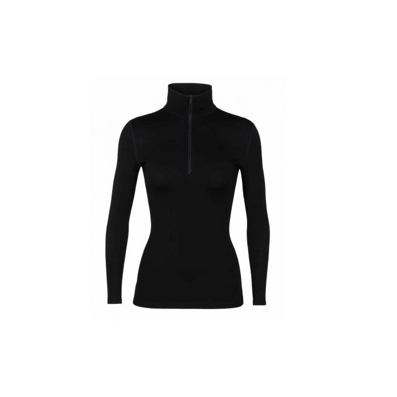 Camiseta mujer 260 Zone LS 1/2 Zip lana Merinos Icebreaker