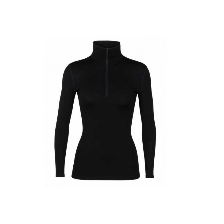 Camiseta mujer 260 Zone LS 1/2 Zip lana Merinos Icebreaker