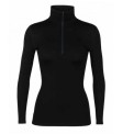 Maglietta donna 260 Zone LS 1/2 Zip in lana merinos Icebreaker