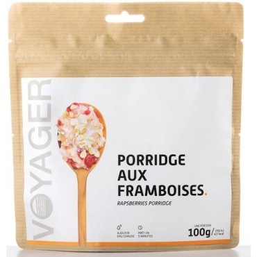 Porridge aux framboises lyophilisé de Voyager- Achat de petit déjeuner