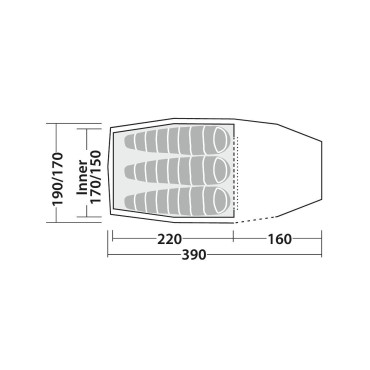 tente randonnée Robens Pioneer 3EX