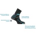 Thyo Merino Wool Trek Mid Wandersocken. Socke aus Wolle