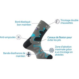 Thyo La Double Mi-chaussette calze alte antiappannamento