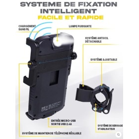 SUPPORT DE TELEPHONE AVEC BATTERIE CYCLOTRON