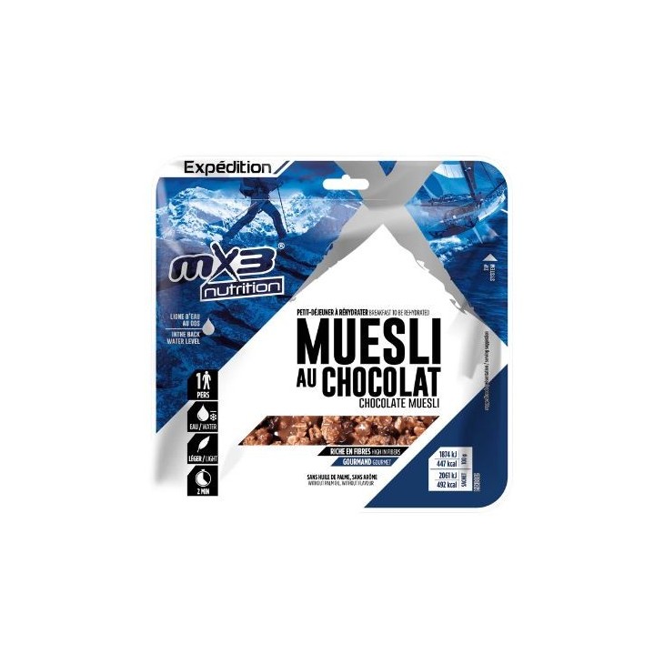 Muesli Chocolate di MX3, una colazione al cioccolato