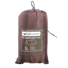 Vente en ligne du tarp DD Hammocks Superlight 2,9x3 , version la plus légère des tarps DD Hammocks pour le bushcraft ou le bivou