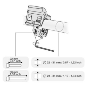 Platine de fixation de frontale pour vélo Petzl Bike Adapt 2