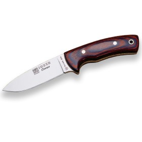 Couteau bushcraft Joker Corzo CR25 bois rouge - Acier Molybdène