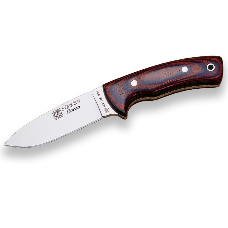 Cuchillo Joker Corzo CR25 redwood bushcraft - Acero al molibdeno