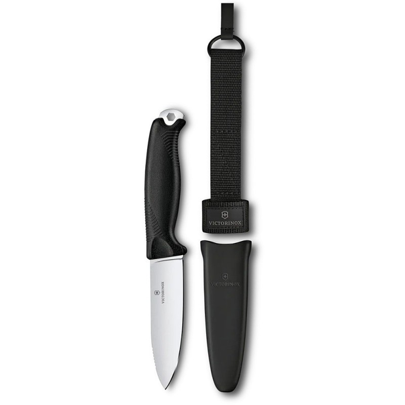 Coltello a lama fissa Victorinox Venture Black - Coltello da boscaglia