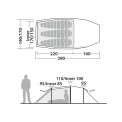 Tente rando légère Robens Sage 3 Pro - Tentes cyclo grande abside