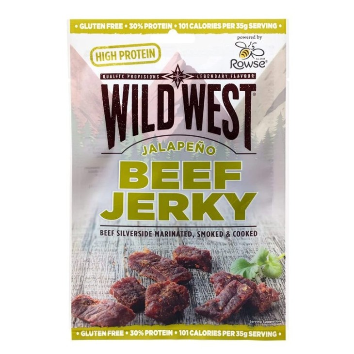 Wild West Beef Jerky Jalapeno 60 g - Carne secca di manzo