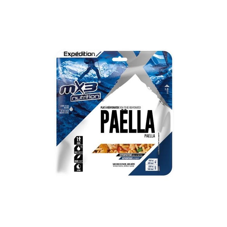 Mx3 gevriesdroogde kip paella - exotisch gevriesdroogd gerecht